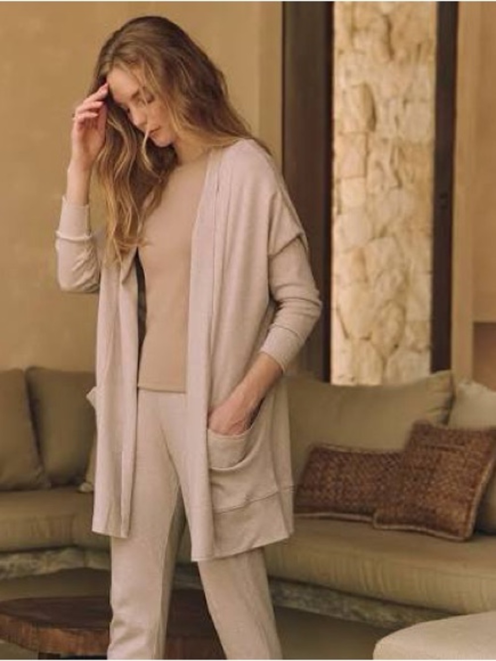 PACT 100% organic cotton airplane oatmeal cardigan size XS/S